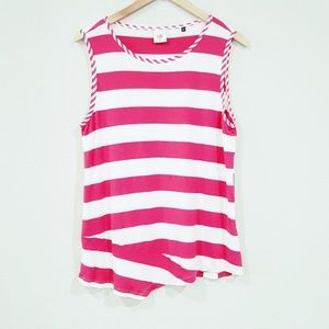 CAbi Carousel Striped Tank Size XL